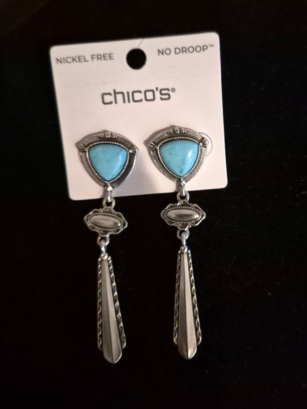 Chico's Regional Gems Turquoise Earrings NWT